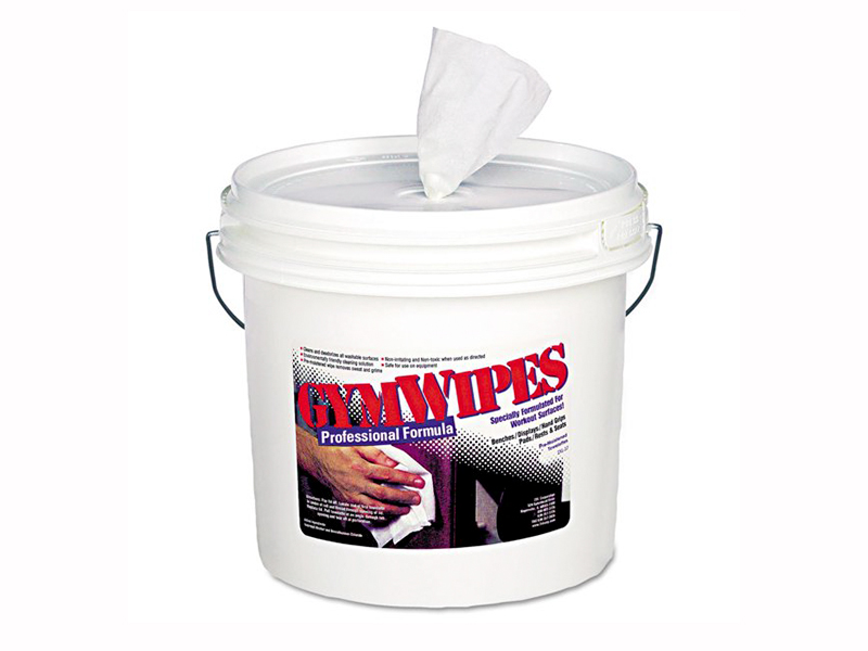 Toallitas de gimnasio antibacterianas.